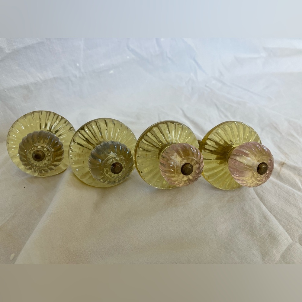 Anthropologie Glass Pinwheel Knobs